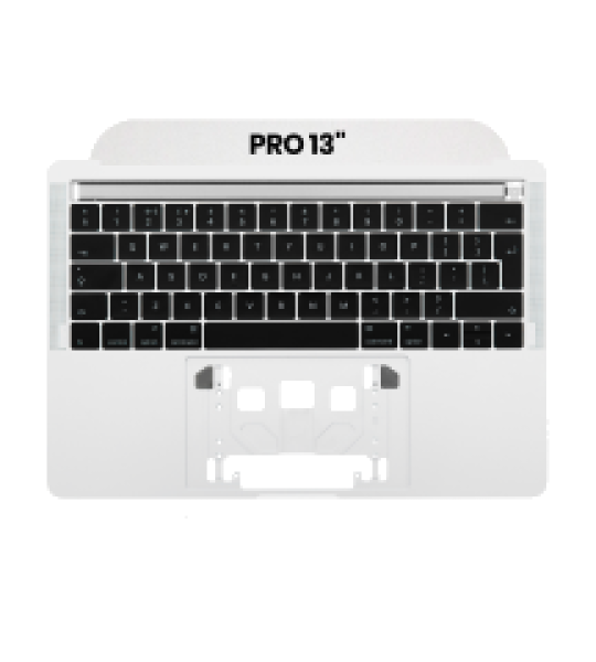 Apple Macbook Pro 13 (A1706) Top Case with Keyboard & Touchbar (UK English) - Silver Pulled