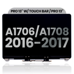 Apple Macbook Pro 13 (A1706 / A1708) Display Complete with Housing - Space Gray Pulled B