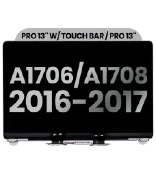 Apple Macbook Pro 13 (A1706 / A1708) Display Complete with Housing - Space Gray Pulled A