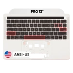 Apple Macbook Pro 13 (A1706) Top Case with Keyboard & Touchbar (US English) - Silver Pulled