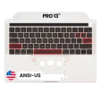 Apple Macbook Pro 13 (A1706) Top Case with Keyboard & Touchbar (US English) - Silver Pulled