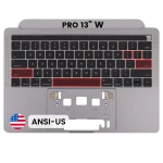 Apple Macbook Pro 13 (A1706) Top Case with Keyboard (US English) - Space Gray Pulled