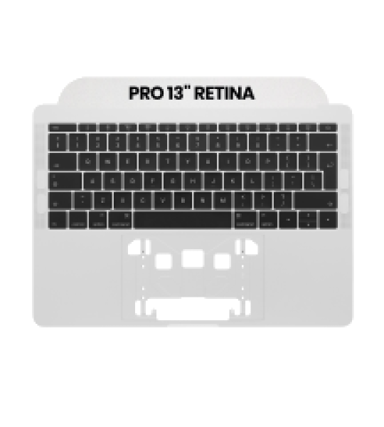 Apple Macbook Pro 13 (A1708) Top Case with Keyboard (UK English) - Silver Pulled