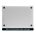 Apple Macbook Pro 13 (A1706 / A1708 / A1989) Bottom Case - Silver Pulled