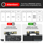 Apple Macbook Pro 13 (A1989 / A2251) Battery (A1964) OEM-Equivalent
