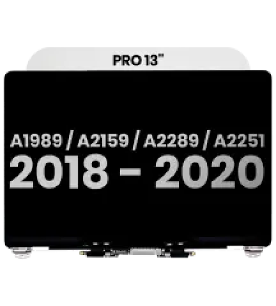 Apple Macbook Pro 13 (A1989 / A2159 / A2289) Display Complete with Housing - Silver Pulled B