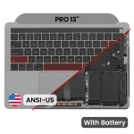 Apple Macbook Pro 13 (A1989) Top Case with Keyboard & Battery (US English) - Space Gray Pulled A