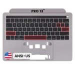 Apple Macbook Pro 13 (A1989) Top Case with Keyboard (US English) - Space Gray Pulled