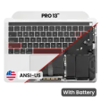 Apple Macbook Pro 13 (A1989) Top Case with Keyboard & Battery (US English) - Silver Pulled