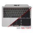 Apple Macbook Pro 13 (A2159) Top Case with Keyboard & Battery (US English) - Space Gray OEM-Equivalent