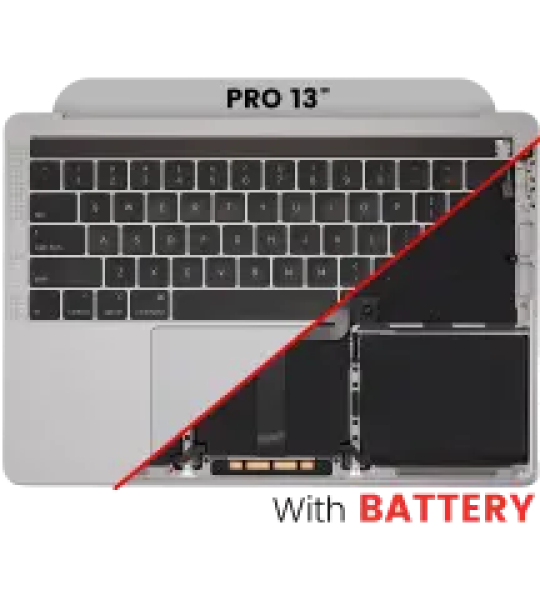 Apple Macbook Pro 13 (A2159) Top Case with Keyboard & Battery (US English) - Space Gray OEM-Equivalent