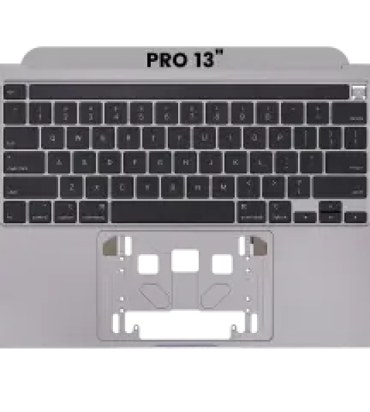 Apple Macbook Pro 13 (A2251) Top Case with Keyboard (US English) - Space Gray OEM-Equivalent