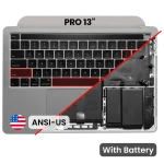 Apple Macbook Pro 13 (A2251) Top Case with Keybaord & Battery (US English) - Space Gray Pulled B