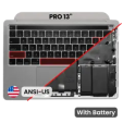 Apple Macbook Pro 13 (A2251) Top Case with Keybaord & Battery (US English) - Space Gray Pulled A
