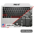 Apple Macbook Pro 13 (A2251) Top Case with Keyboard & Battery (US English) - Silver OEM-Equivalent