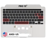 Apple Macbook Pro 13 (A2251) Top Case with Keyboard - Silver OEM-Equivalent