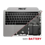 Apple Macbook Pro 13 (A2251) Top Case with Keyboard & Battery (US English) - Silver OEM-Equivalent