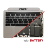 Apple Macbook Pro 13 (A2251) Top Case with Keyboard & Battery (US English) - Space Gray OEM-Equivalent