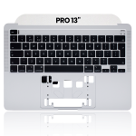 Apple Macbook Pro 13 (A2289) Top Case with Keyboard (UK English) - Silver Pulled