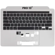 Apple Macbook Pro 13 (A2289) Top Case with Keyboard (US English) - Silver Pulled