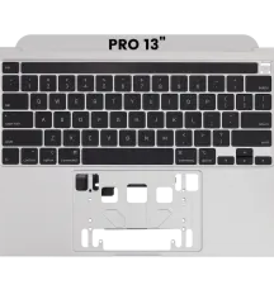Apple Macbook Pro 13 (A2289) Top Case with Keyboard (US English) - Silver Pulled
