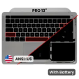 Apple Macbook Pro 13 M1 (A2338) Top Case with Keyboard & Battery (US English) - Space Gray Pulled A