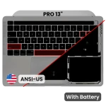 Apple Macbook Pro 13 M1 (A2338) Top Case with Keyboard & Battery (US English) - Space Gray Pulled A