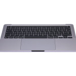 Apple Macbook Pro 13 M1 (A2338) Top Case with Keyboard & Battery (UK English) - Space Gray OEM-Equivalent