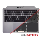 Apple Macbook Pro 13 M1 (A2338) Top Case with Keyboard & Battery (UK English) - Space Gray OEM-Equivalent
