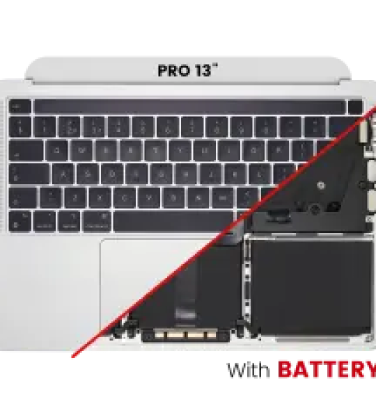 Apple Macbook Pro 13 M1 (A2338) Top Case with Keyboard & Battery (US English) - Silver OEM-Equivalent