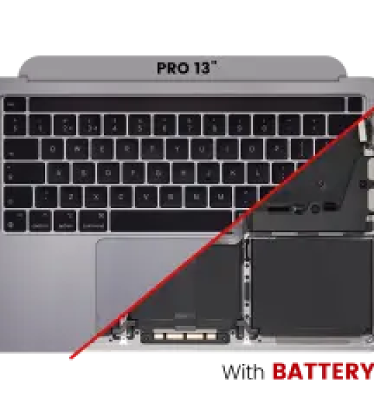 Apple Macbook Pro 13 M1 (A2338) Top Case with Keyboard & Battery (US English) - Space Gray OEM-Equivalent