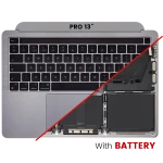Apple Macbook Pro 13 M1 (A2338) Top Case with Keyboard & Battery (US English) - Space Gray OEM-Equivalent