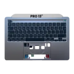 Apple Macbook Pro 13 (A2338) Top Case with Keyboard (UK English) - Space Gray OEM-Equivalent