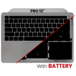 Apple Macbook Pro 13 M1 (A2338) Top Case with Keyboard & Battery (US English) - Space Gray Pulled A