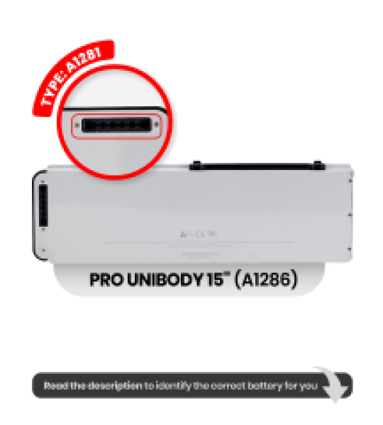 Apple Macbook Pro 15 (A1286) Battery A1281 OEM-Equivalent