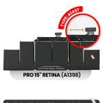 Apple Macbook Pro 15 (A1398) Battery A1417 OEM-Equivalent