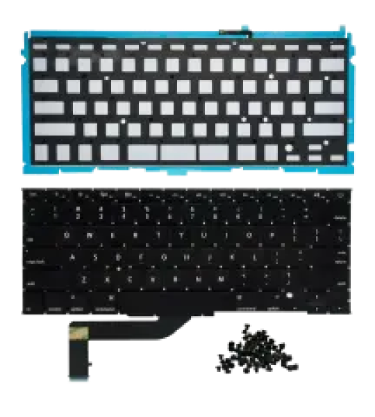 Apple Macbook Pro 15 (A1398) Keyboard with Backlight & Screws (US English) OEM-Equivalent