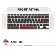 Apple Macbook Pro 15 (A1398) 2012-2013 Top Case with Keyboard (US English) Pulled