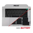 Apple Macbook Pro 15 (A1707) Top Case with Keyboard & Battery (UK English) - Space Gray OEM-Equivalent