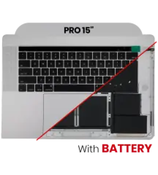Apple Macbook Pro 15 (A1707) Top Case with Keyboard & Battery (UK English) - Space Gray OEM-Equivalent