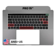 Apple Macbook Pro 15 (A1707) Top Case with Keyboard (US English) - Space Gray Pulled B