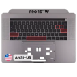 Apple Macbook Pro 15 (A1707) Top Case with Keyboard (US English) - Space Gray Pulled