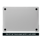Apple Macbook Pro 15 (A1707 / A1990) Bottom Case - Silver Pulled