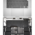 Apple Macbook Pro 16 (A2141) Top Case with Keyboard & Battery (US English) - Space Gray Pulled