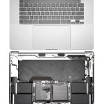 Apple Macbook Pro 16 (A2141) Top Case with Keyboard & Battery (US English) - Silver Pulled B
