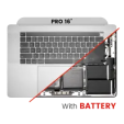Apple Macbook Pro 16 (A2141) Top Case with Keyboard & Battery (US English) - Silver Pulled