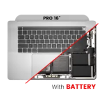 Apple Macbook Pro 16 (A2141) Top Case with Keyboard & Battery (US English) - Silver Pulled A