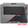 Apple Macbook Pro 16 (A2141) Top Case with Keyboard & Battery (ISO German) OEM-Equivalent