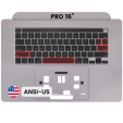 Apple Macbook Pro 16 (A2141) Top Case with Keyboard (US English) - Space Gray Pulled