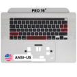 Apple Macbook Pro 16 (A2141) Top Case with Keyboard (US English) - Silver Pulled